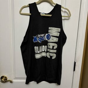Garan Orlando Magic Vintage Men's XL Black Tank Top NBA Basketball Jersey